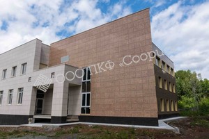 Монтаж вентилируемого фасада в торговом комплексе "Черёмушки", г. Златоуст. Фото 14