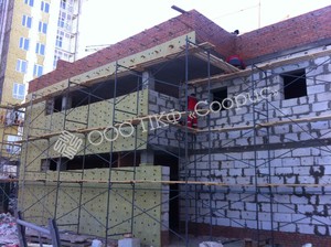 Комплекс работ по проектированию, поставке и монтажу  навесного фасада "Декот XXI" производства ПКФ "Соорис"