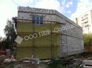 Монтаж вентилируемого фасада в торговом комплексе в Челябинске, ул. Болейко. Фото 6