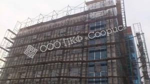 Монтаж вентилируемого фасада в здании РАО ЕЭС России. Фото 2