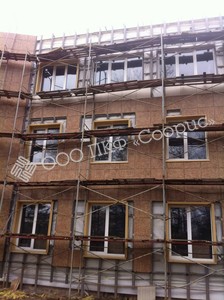 Монтаж вентилируемого фасада в торговом комплексе "Черёмушки", г. Златоуст. Фото 10